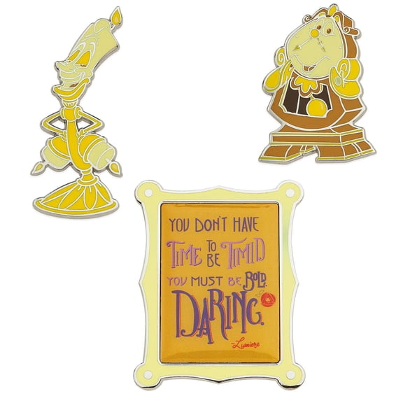 Disney Wisdom Beauty and the Beast Pin Set