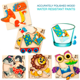 Quokka Wooden Jigsaw Puzzles for Toddlers Ages 1 2 3 6 Pack