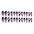 thumbnail image 2 of Seitruly Uñas postizas de ataúd, estilo francés clásico, uñas a presión, cubierta completa, punta de uñas, pegatinas de manicura de viscosidad Arte de uñas tipo 31 Seitruly CE012296-31B, 2 of 6