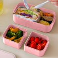 thumbnail image 2 of XWSHYW Almacenamiento y Organización de La Cocina. Fiambrera Aislada Doble Capa para Horno Microondas, Fiambrera para Estudiantes, Fiambrera Portátil para Picnic, Ensalada, Fiambrera Bento, 2 of 7