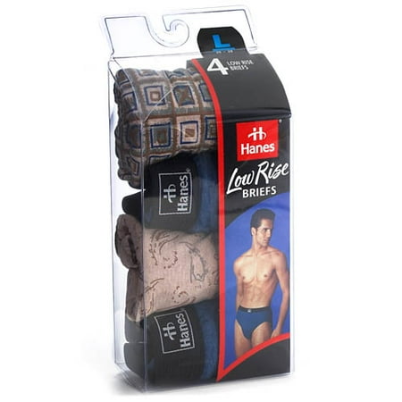 Hanes 4 Pack Fashion Low Rise Brief
