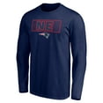thumbnail image 2 of Men's Navy New England Patriots Squad Throwbacks Long Sleeve T-Shirt, 2 of 3