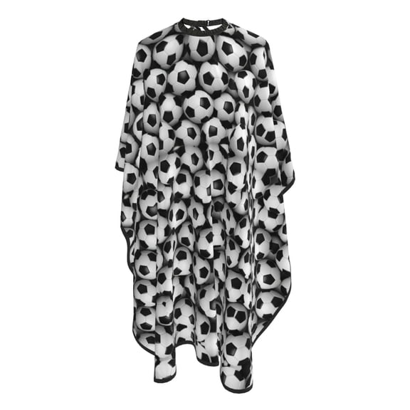 Soccerballs Pattern Barber Cape Adjustable Hair Cutting Salon Cape for Unisex, Perfect for Men Women 66”× 55”