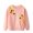 Pink01, variant on LYMAYTER Kids Girls Crewneck Sweatshirt Toddler Cotton Long Sleeve Sweatsuit Baby Spring Fall Cartoon Bottoming Shirt for 2-7 Years