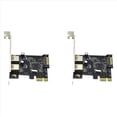 thumbnail image 1 of 2X Tarjeta de Expansión PCIE PCI-e A 2 Puertos USB 3.0 de 5 Gbps, Convertidor de Tarjeta Vertical para Win7/8/9/10/Linux, 1 of 5
