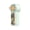 Mint Green, variant on High Speed Transparent Handheld Fan Mini Turbos Pocket Fan With Night Light Orange 1 Count