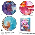 thumbnail image 3 of Designart "Euphoric Blue Orchid Abstraction" Orchid Floater Framed Wall Art Prints, 3 of 5