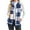 Blue, variant on Bellella Ladies Waistcoat Zip Up Sherpa Jacket Plaid Fleece Vest Casual Sleeveless Outerwear Women Fuzzy Vests Navy Blue L