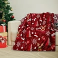 thumbnail image 6 of PALIFEUR Christmas Throw Blanket, Super Soft Warm Snowflake Blanket for Couch Bedroom, Christmas Flannel Blanket, Microfiber Thicken Blankets for Holiday Party Home Decorations, 40 x 28 Inch, 6 of 7