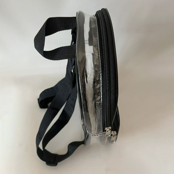 clear mini backpacks near me USPECLARE Backpack Stadium Approved 7.5 x 2.8 x 9 Inches Large zipper main compartment Clear Stadium Approved Mini Backpack
