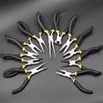 thumbnail image 2 of SPEEDWOX Duck Bill Fine Pliers Flat Nose Chain Nose Pliers for Jewelry Making 5 Inches Mini Precision Smooth Flat Jaws Non-slip Damping Handles Small Pliers Jewelry Beading Repair Crafts Tools, 2 of 7