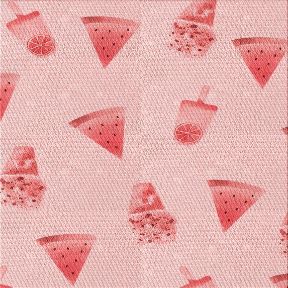 Ahgly Company Indoor Square Patterned Light Red Pink Area Rugs, 8' Square