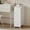 White, variant on Narrow Storage Cabinet with 4 Drawers, Slim Fabric Dresser for Small Spaces, White Nightstand for Bedroom, Bathroom, Laundry