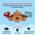 thumbnail image 3 of Snuggle Puppy Junior, Heartbeat Puppy Toy for Small Breeds, Smaller Plush Dog Toy with Real-Feel Pulse, Designed for Crate Use and Early Routines - Biscuit, 3 of 6