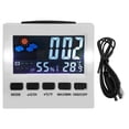 thumbnail image 1 of Reloj digital Fecha Semana Hora Pantalla LED Reloj de escritorio retroiluminado Oficina en casa Calendario digital, Blanco, Tipo USB Scienceny HA001900-03B, 1 of 6