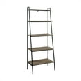 thumbnail image 1 of 72 inch Metal and Grey Wash Wood Ladder Shelf, 1 of 7