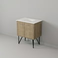 thumbnail image 6 of Lancy 30 in W x 20 in D Rustic Acacia Bath Vanity and White Quartz Top, 6 of 10