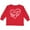 Red, variant on Inktastic I Love My Big Sis in White Chalk Heart Boys or Girls Long Sleeve Toddler T-Shirt