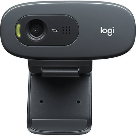Open Box Logitech® C270 HD Webcam with Noise-Reducing Mics for Video Calls