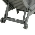 thumbnail image 6 of Outsunny Outdoor Chaise Lounge Chair Recliner w/ Wheel Adjustable Back Gray, 6 of 9