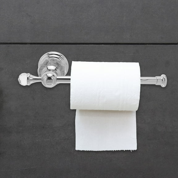 LOLIPPYY Space Saving Wall Mount Paper Towel Holder Stainless Steel Crystal Design for Bathroom