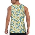 thumbnail image 3 of Bixox Lilies Flowers Pattern Men's Gym Tank Tops Workout Sleeveless T-Shirts Athletic Muscle Tank Training Bodybuilding Shirts,S-4XL, 3 of 7