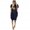 Navy, variant on Birdeem Womens Jumper Ladies Oversized Baggy Short Sleeve Pocket Pullover Mini Dress