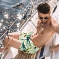 thumbnail image 2 of luoweisi Men's Beach Shorts Quick Dry Swim Trunks with Mesh Lining Dragonfly L, 2 of 5