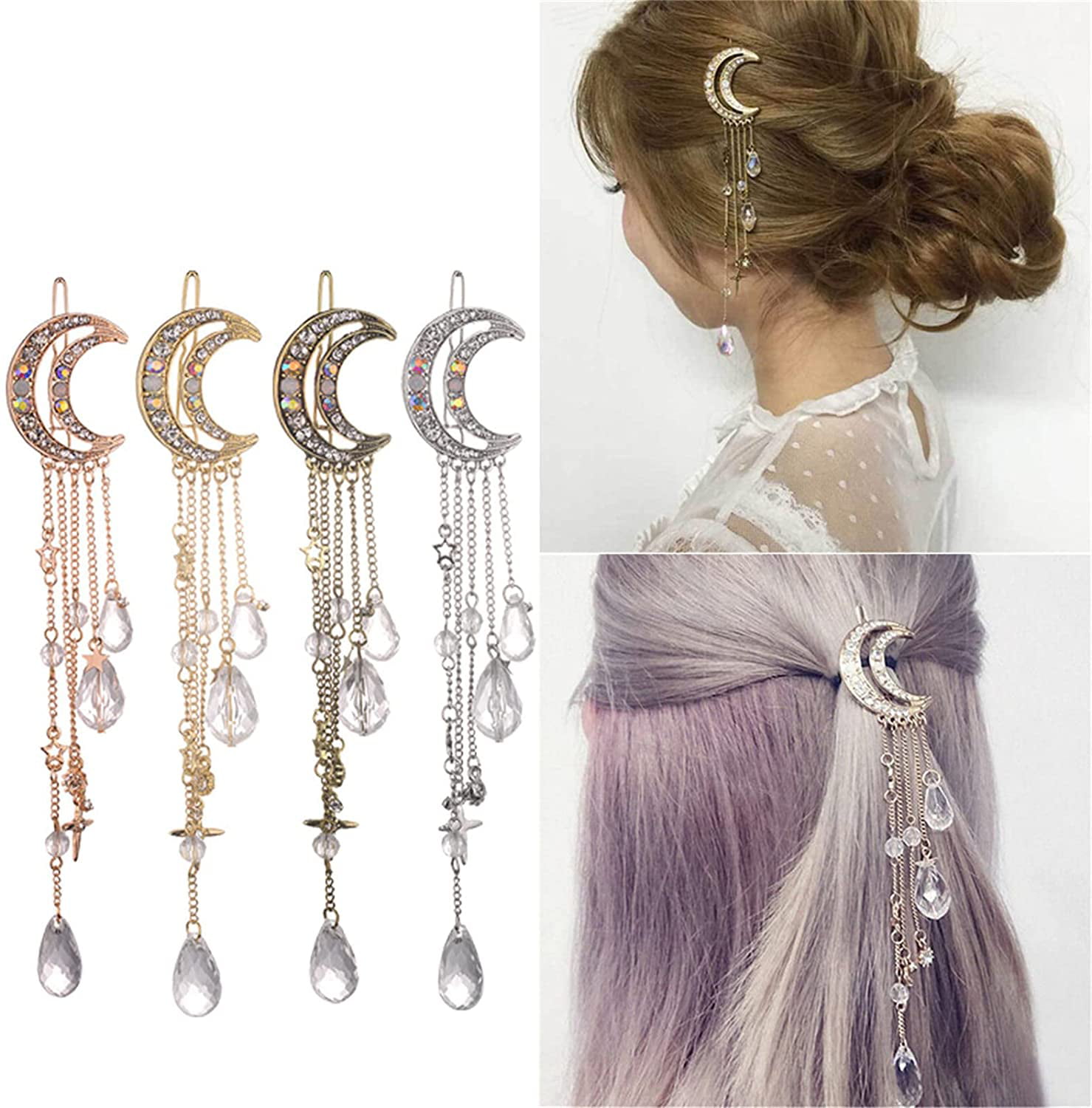 1PC Women's Crystal Rhinestone Hair Clip Hairpin Barrette Bobby Pin Jewelry