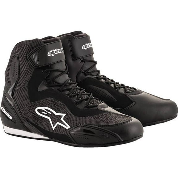 Alpinestars Men’s Faster-3 Rideknit Black Riding Shoes 9.5