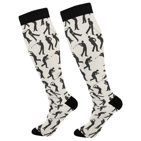 joogoo Baseball and Player Socks Women Men Knee High Sock