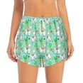 thumbnail image 4 of Lsque Cute Alpaca 1 Printed Women's Running Shorts with Liner Pockets,Elastic Quick Dry Workout Athletic Gym Yoga Shorts,Womens High Waist Shorts-Large, 4 of 9