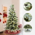 thumbnail image 2 of 6.5Ft Pre-Lit Pine Branches with Frosted Tips Artificial Christmas Tree, 2 of 10