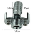 thumbnail image 1 of Lefu Adjusting the Angle of Intake Pipe Copper Shower Head Angled Curved Foot, 1 of 9