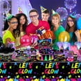 thumbnail image 3 of Langgg Neon Tablecloth For Night Parties Easy To Clean And Store And Store For Future . Luminous Neon Theme paper cup, 3 of 6