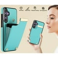 thumbnail image 7 of Allytech Wallet Case for Samsung Galaxy S24, Case with Card Holder & Magnetic Buckle, RFID Blocking PU Leather Shockproof Anti-Fingerprint Anti-Fall Protective Case for Women Men, Mint, 7 of 7