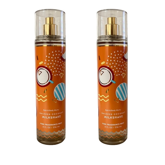 Bath and Body Works Whipped Coconut Milkshake Fragrance Mist Set 8 fl oz