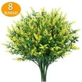 thumbnail image 1 of BKER 8 Bundles Faux Floral Arrangement Indoor Outdoor Simulation Faux Filling Every Corner For Home, 1 of 6