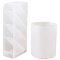 thumbnail image 2 of Pen Holder Plastic Simple Translucent Makeup Brush Holder Desktop Pencil Cup, 2 of 9