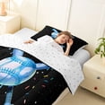 thumbnail image 3 of Erosebridal Blue Ice Cream Drip Twin Comforter Sets,Baseball Print Bedding Set For Kids Boys,Reversible,2-Piece, 3 of 7