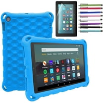 Epicgadget Case for Amazon Fire HD 8 / Fire HD 8 Plus (12th Generation, 2024/2022 Released) - Shockproof Lightweight Protective EVA Kids Cover Case   1 Screen Protector and 1 Stylus (Blue)