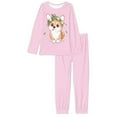 thumbnail image 4 of SCRAWLGOD Cute Corgi Pajamas for Women Set Long Sleeve Pjs for Women Set Fall Clothes Crewneck Pajama Sets for Women 2 Piece Breathable Jogger Pjs Set Size M, 4 of 6