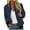 A-Blue, variant on Women's Bomber Jacket Zip Up Windbreaker Casual Spring & Fall Coat with Pockets Solid Long Sleeve Outerwear