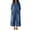 #03Blue, variant on Denim Jumpsuits for Women Summer Long Sleeve Button Up Loose Elegant High Waist Wide Leg Jumpsuit with Pockets Blue S