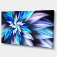 thumbnail image 2 of Dancing Light Blue Flower Petals - Floral Canvas Art Print, 2 of 3