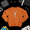 Orange, variant on Wnba Marble Pullover Basketball Sport Team Fan Graphic Sweatshirt V50265, up to size 5XL