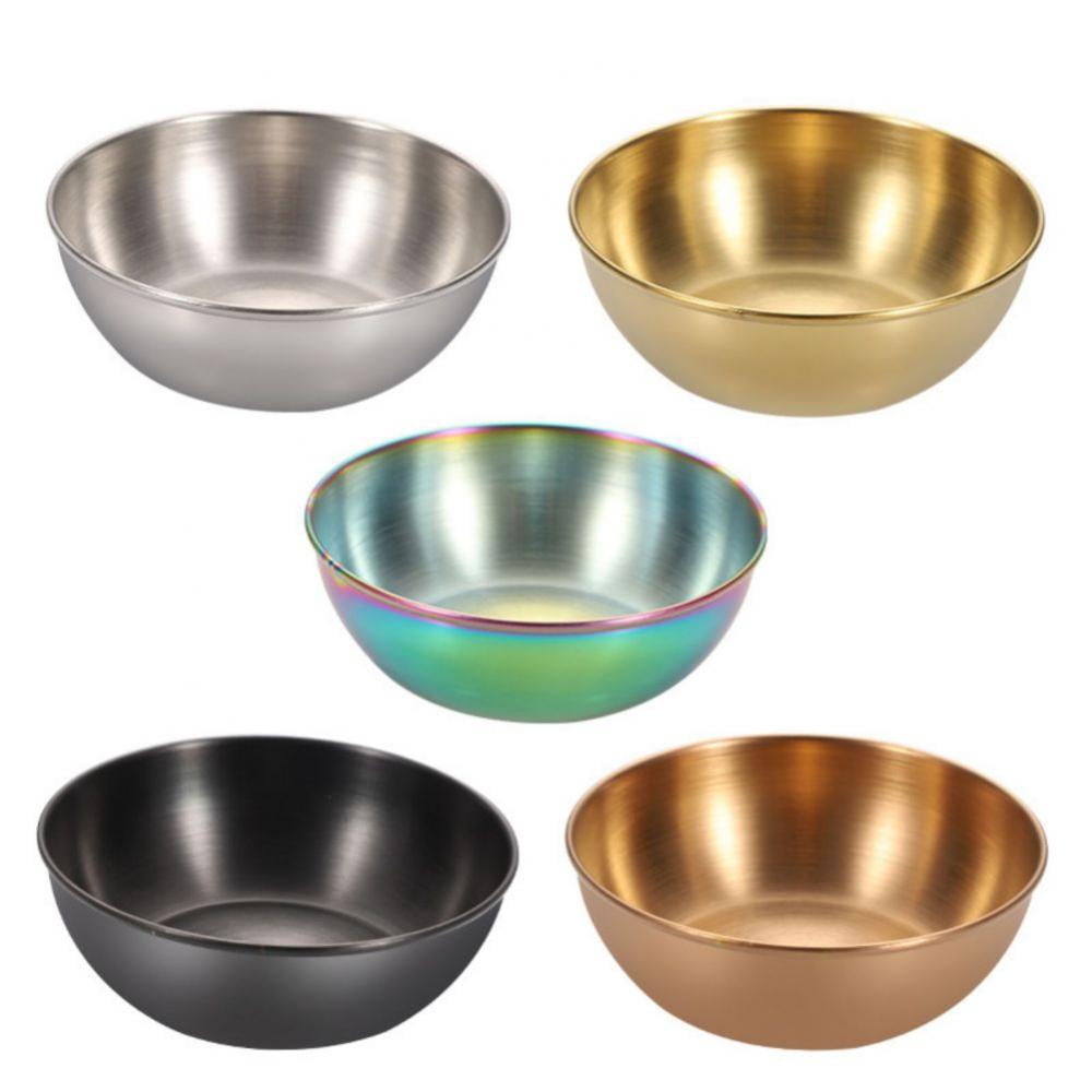 Stainless Steel Sauce Dishes Mini Individual Saucers Bowl Round