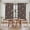 Brown, variant on Navy Blue Daisy Kitchen Curtain for Berdoom Living Room Cafe 45 Inch Length, Modern Farmhouse Chrysanthemum Floral Tiers Curtains Light Filtering Drapes Rod Pocket Window Treatment 2 Panels 52"Wx45"L