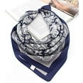 thumbnail image 3 of CAILDANL 100% Real Mulberry Silk Scarf -21'' x 21''- Lightweight Neckerchief –Women Men Small Square Digital Printed Scarves, 3 of 7