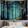 thumbnail image 2 of Patifu Fireflies Tapestry Wall Hanging Unique Style Graphic Art for Home Decor Living Room Bedroom Apartment Farmhouse Dorm 60x50inch, 2 of 6